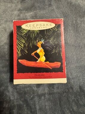 Vintage 1995 Hallmark Pocahontas Keepsake Ornament- Christmas- Disney- w/box